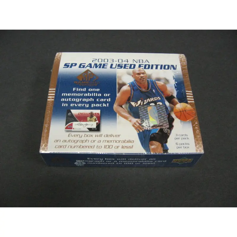 2003/04 Upper Deck SP Game Used Basketball Box