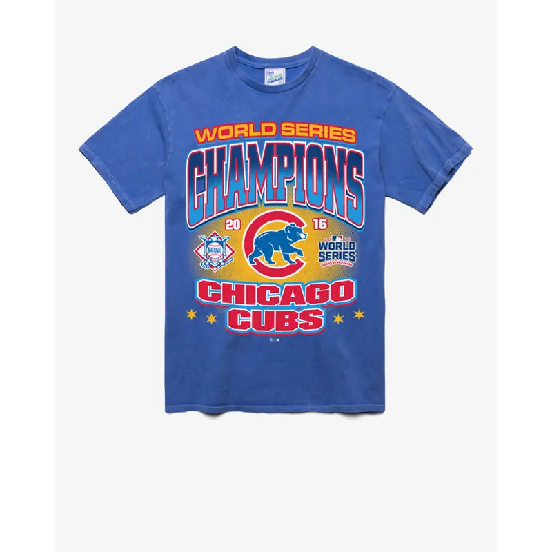 CHICAGO CUBS COOPERSTOWN WORLD SERIES LOCKER VINTAGE '47 TUBULAR TEE