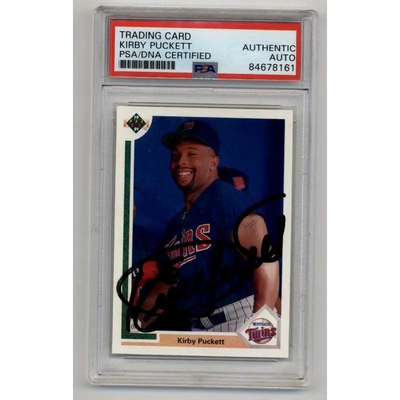 Kirby Puckett 1991 Upper Deck #544 Auto PSA/DNA Certified