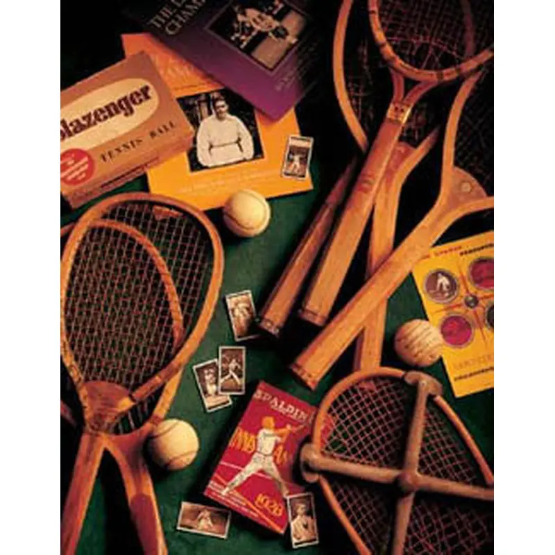 Vintage Tennis Memorabilia Collage "Tennis Memories" Poster Print by Michael Harrison