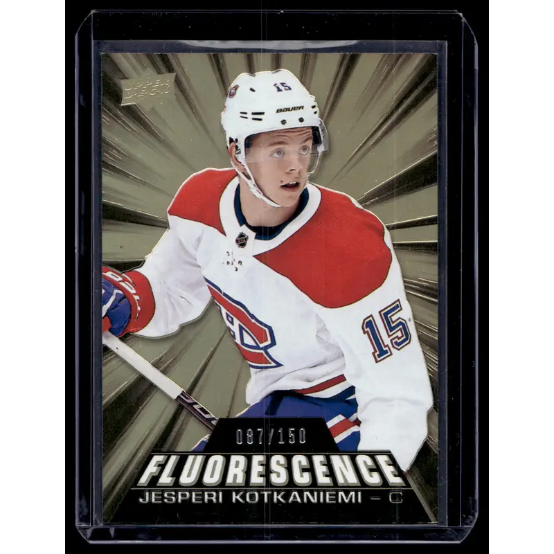 2018-19 Upper Deck - Fluorescence - Gold Jesperi Kotkaniemi #F-48 /150 RY