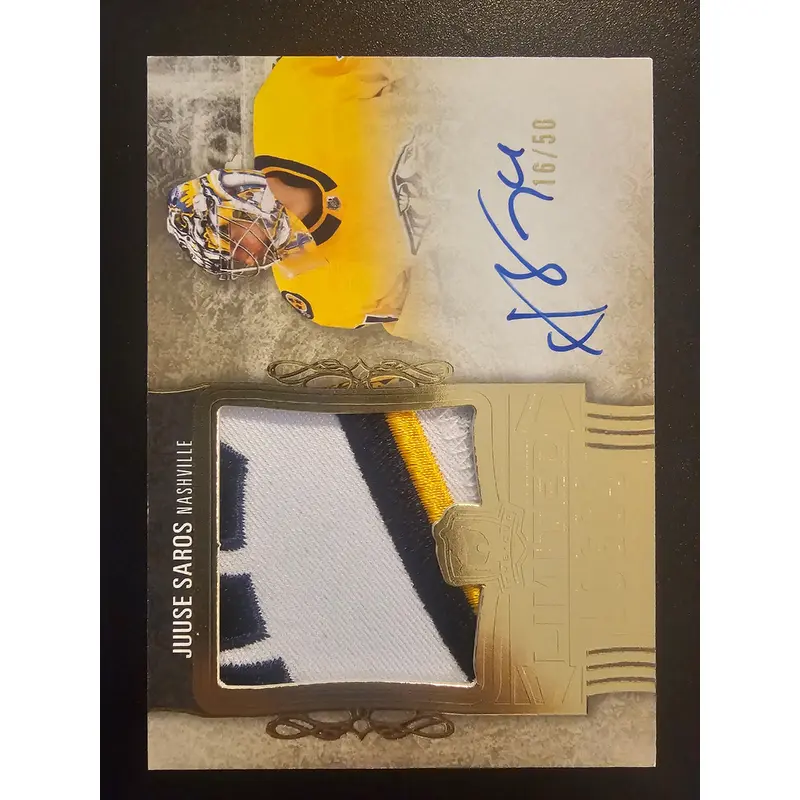 2022-23 Upper Deck The Cup - Limited Logos - Juuse Saros #LL-SA /50
