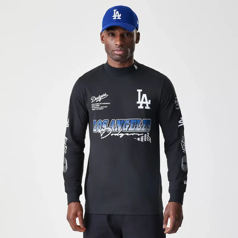 LA Dodgers Modern Driver Black Long Sleeve T-Shirt
