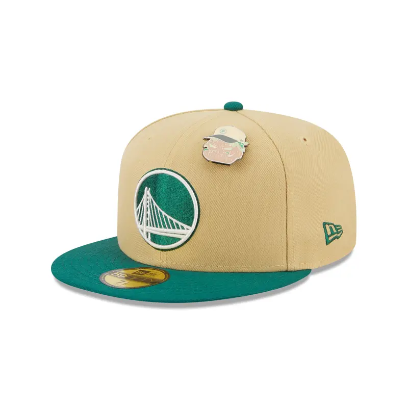 New Era 59fifty Fitted Cap Golden State Warriors THE ELEMENTS - Vegas Gold/Green
