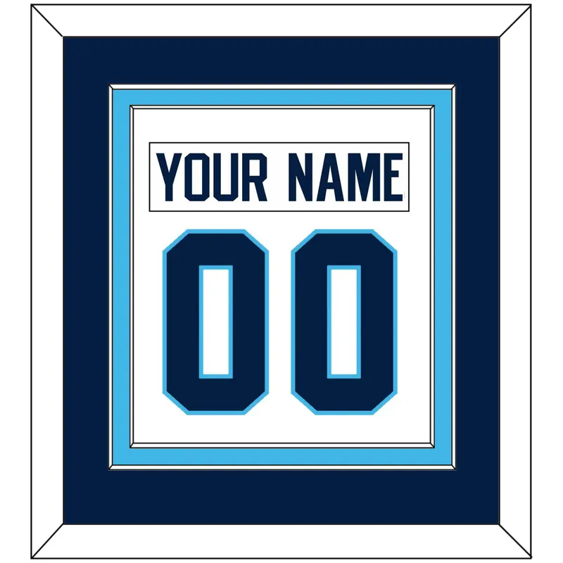 Pittsburgh Nameplate & Number (Back) Combined - Home White (1970-1972) - Double Mat 3