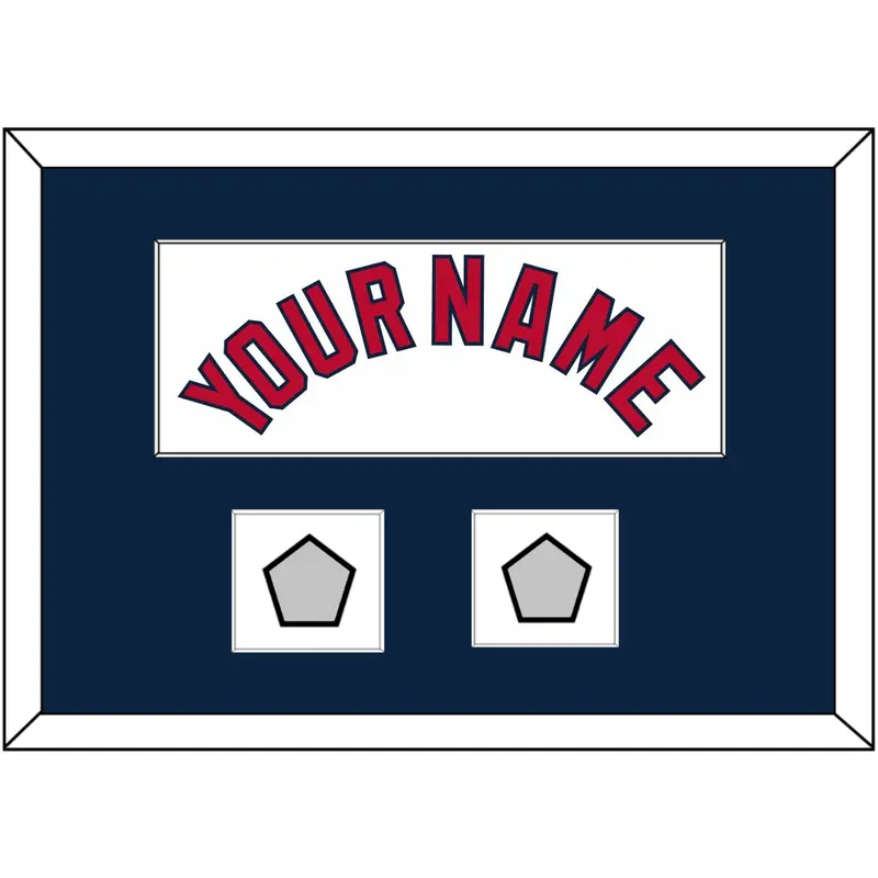 St. Louis Name & 2 World Series Jersey Patches - Home White (2006-2012) - Single Mat 3