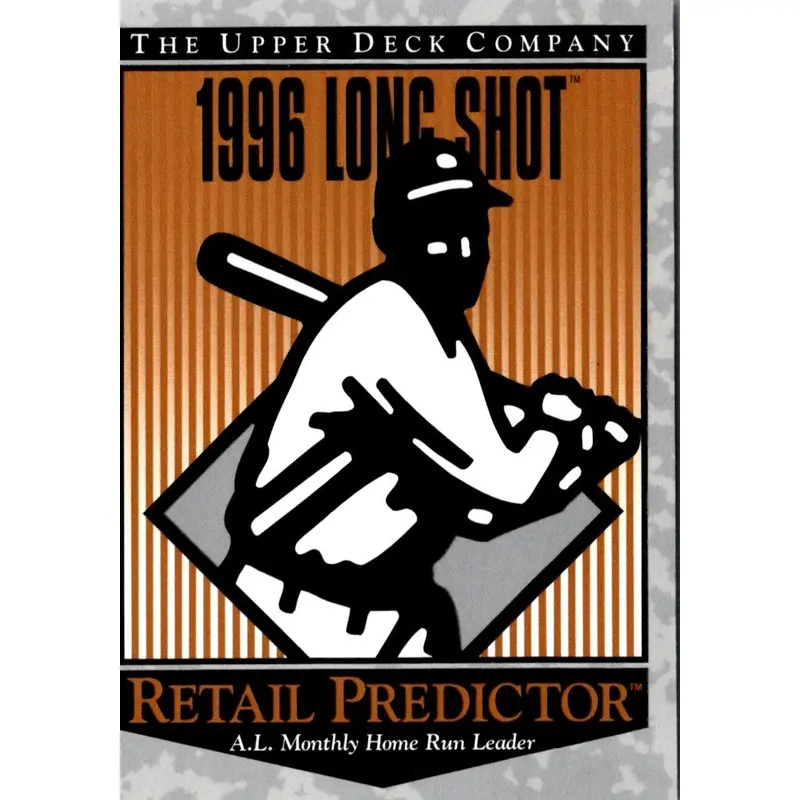 1996 Upper Deck Predictors Retail AL Monthly HR Leader Long Shot RDM #R10