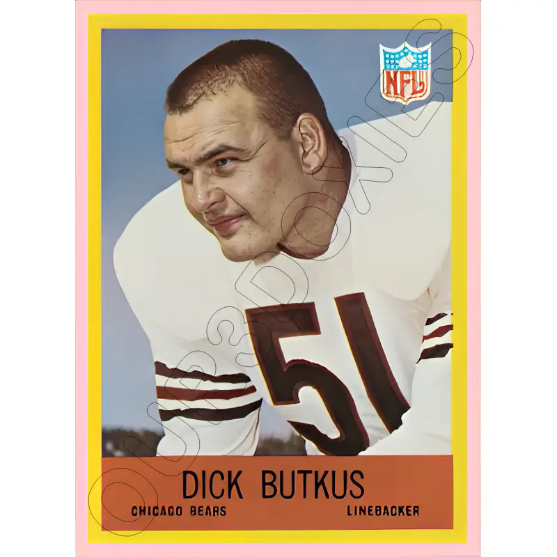 Dick Butkus 1967 Philadelphia Football Reproduction Card - 4519