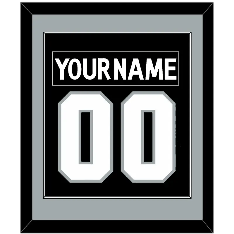 Los Angeles Nameplate & Number (Back) Combined - Home Black (2011-2017) - Single Mat 2
