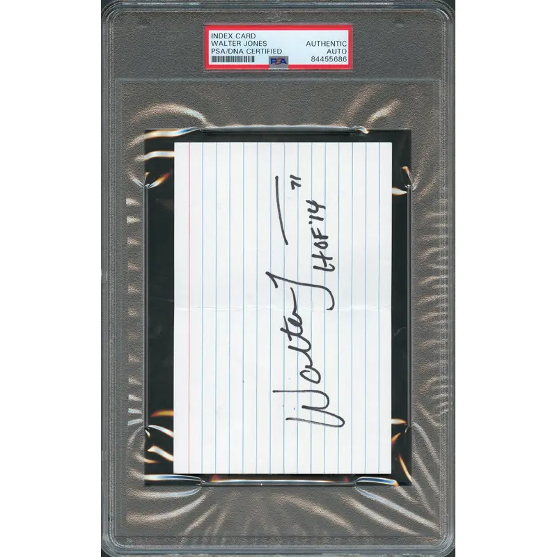 Walter Jones Signed Cut PSA/DNA Slabbed Autographed Seahawks