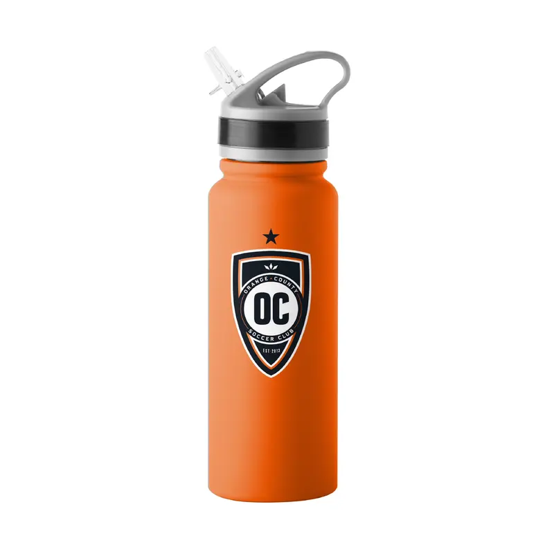 Orange County Soccer Club 25oz Logo SingleWall FlipTop Bottle