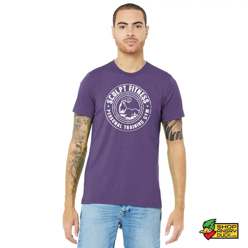 Sculpt Fitness White Circle Logo T-shirt