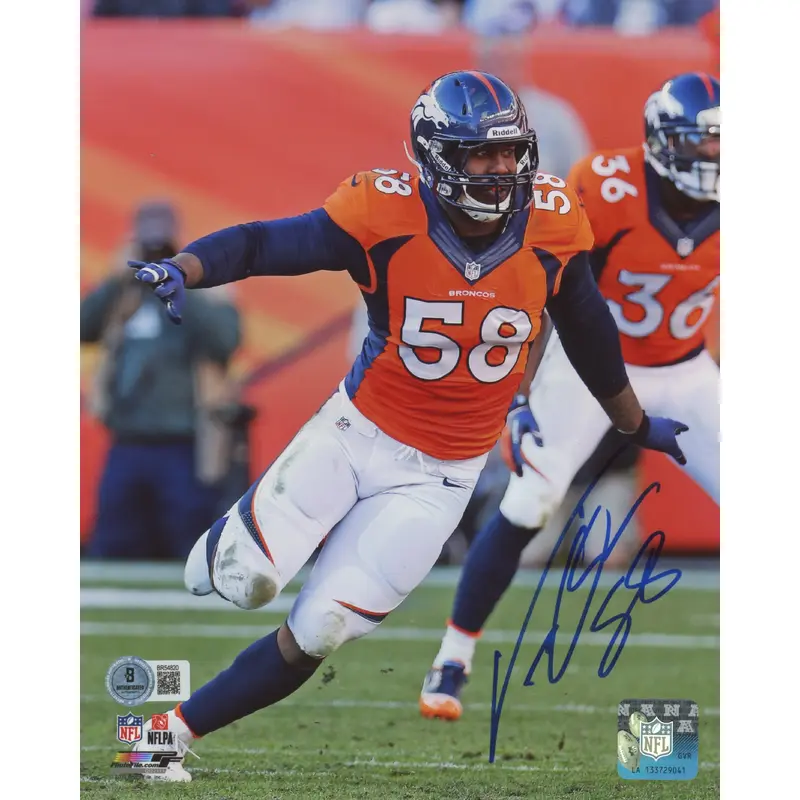 Broncos Von Miller Authentic Signed 8x10 Photo Autographed BAS #BR54820