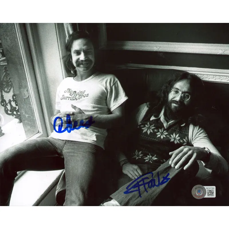 Cheech Marin & Tommy Chong Up in Smoke Authentic Signed 8x10 Photo BAS 15