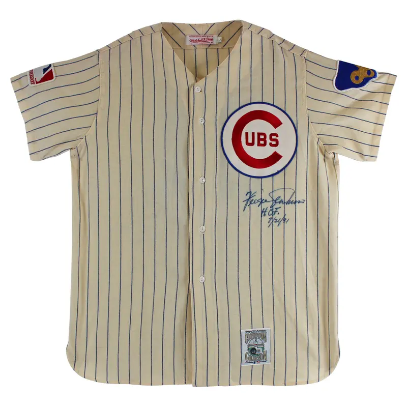 Cubs Fergie Jenkins "HOF 7/21/91" Signed Pinstripe CC M&N Jersey BAS #BD20039