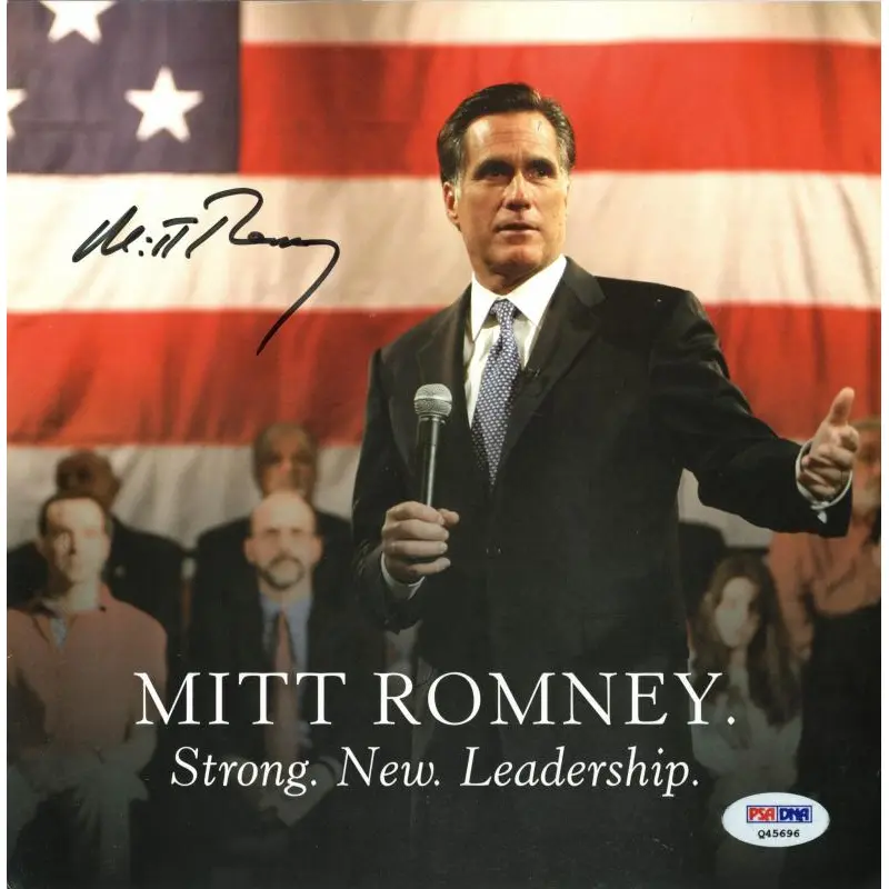 Mitt Romney Authentic Signed 8.25X8.25 Team Mitt Booklet PSA/DNA #Q45696