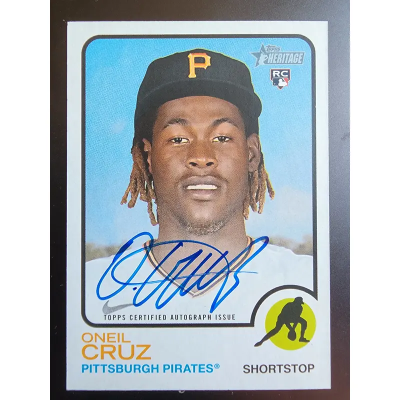 O'Neill Cruz 2022 Topps Heritage Real Ones Auto RC
