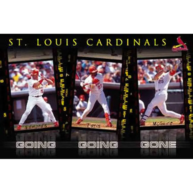 St. Louis Cardinals "Going Going Gone" Poster (McGwire, Tatis, Edmonds) - Costacos 2000