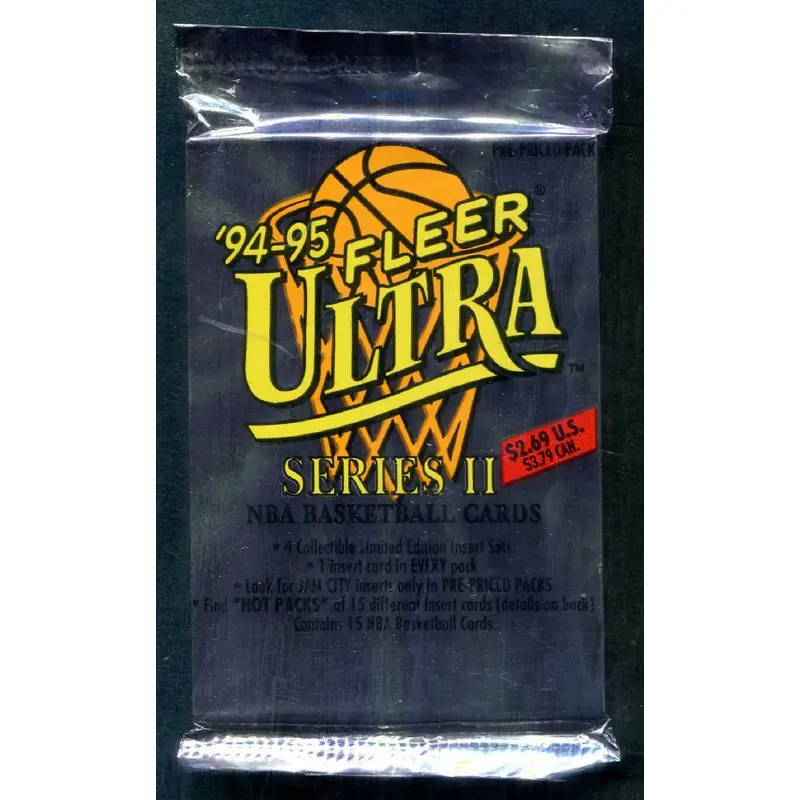 1994/95 Fleer Ultra Basketball Unopened Series 2 Jumbo Pack (Pre-Priced)