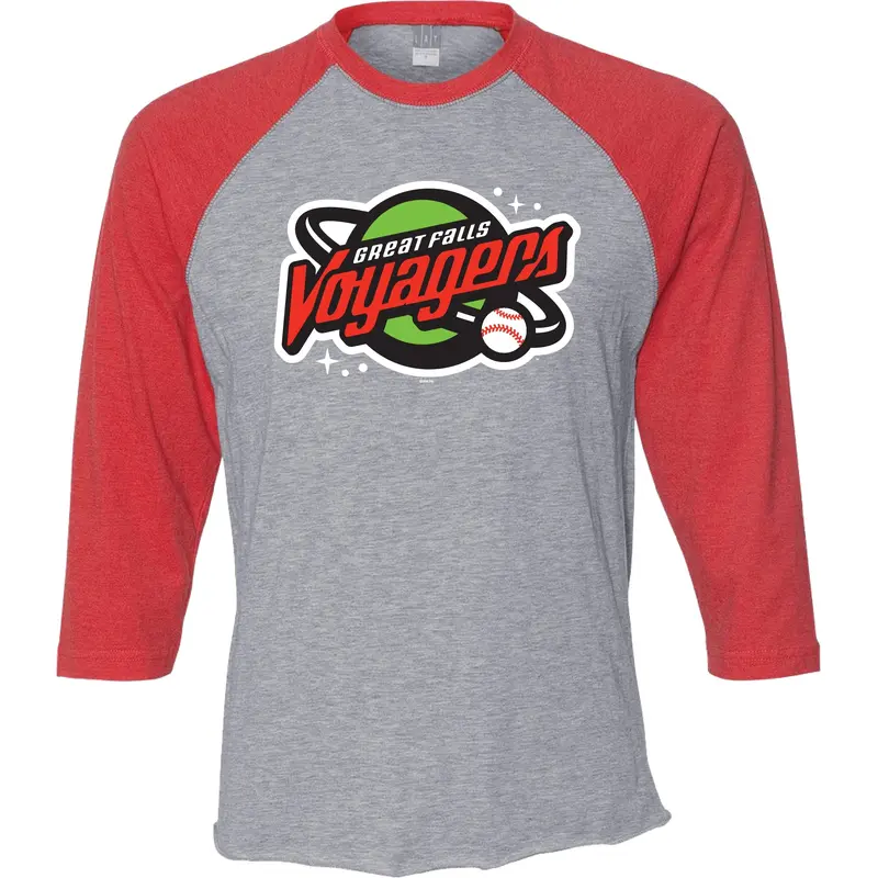 Red 3/4 Raglan Baseball Tee