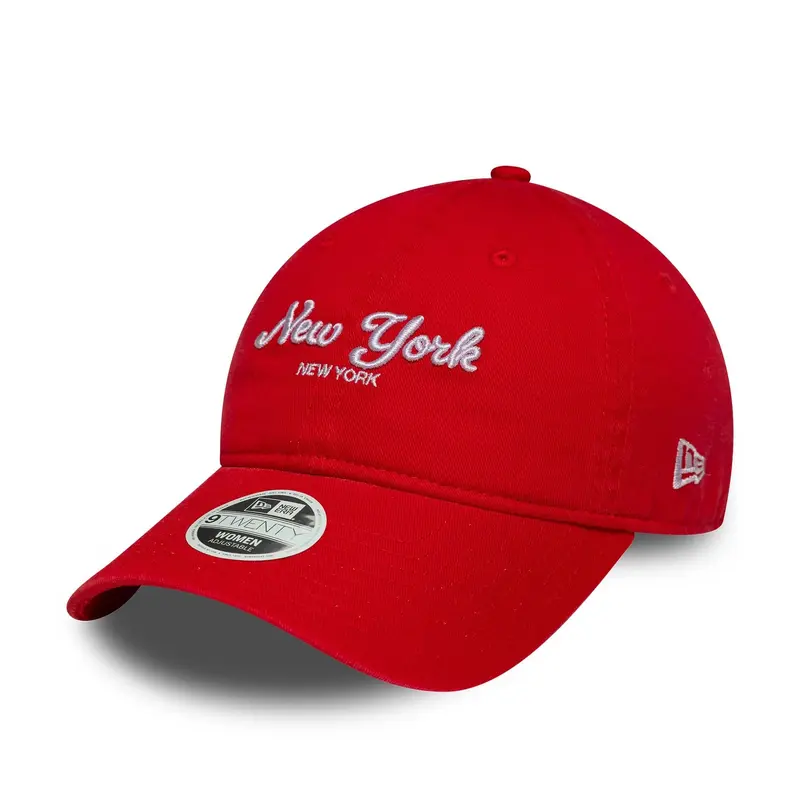 Womens New Era City Red 9TWENTY Adjustable Cap