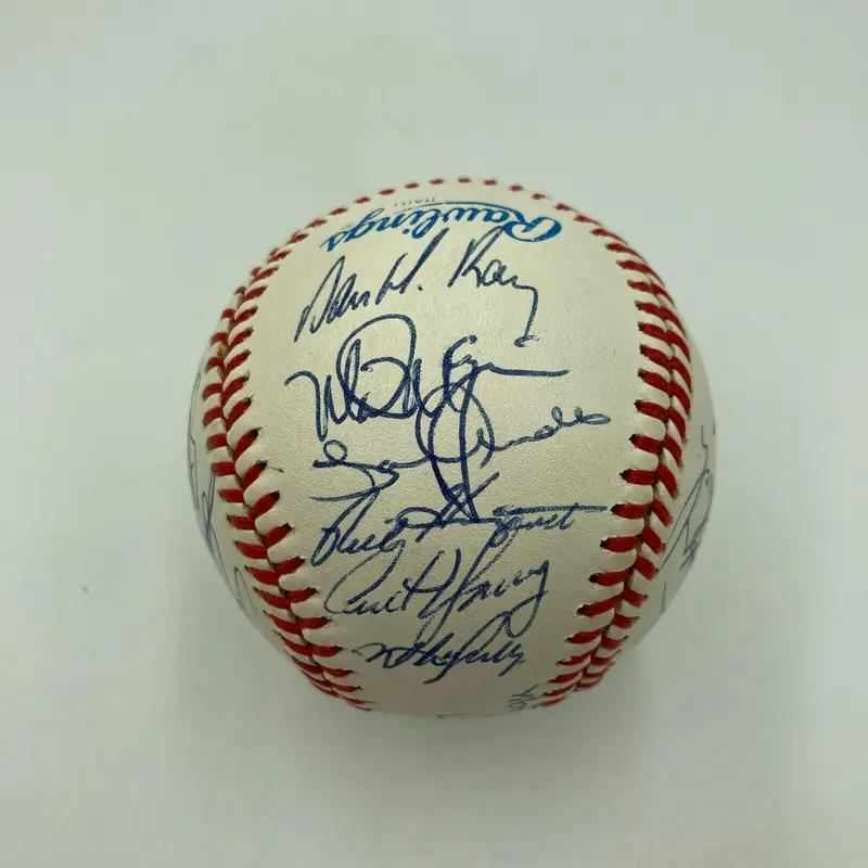 1989 Oakland A's Athletics World Series Champs Team Signed Baseball PSA DNA COA