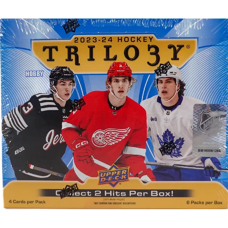 2023/24 Upper Deck Trilogy Hockey Hobby Box - (6) Packs