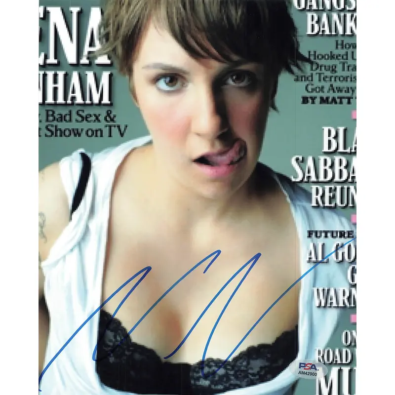 LENA DUNHAM signed 8x10 photo PSA/DNA Autographed