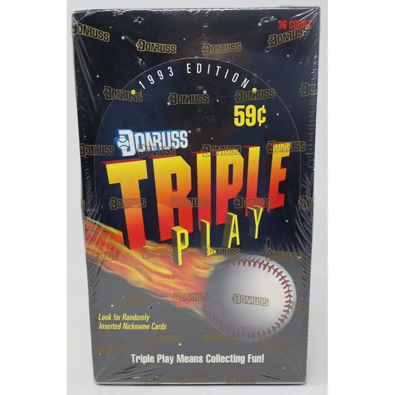 1993 Donruss Triple Play Baseball Box (36/12)