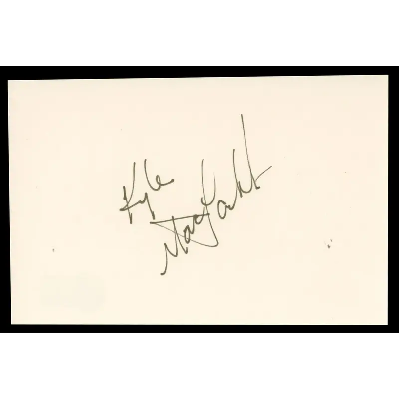 Kyle MacLachlan Twin Peaks Authentic Signed 4x6 Index Card BAS #BT02512