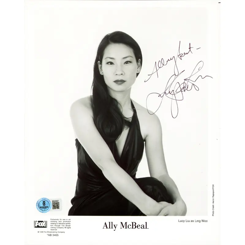 Lucy Liu Charlie's Angels "All My Best" Signed 8x10 Vertical Photo BAS #BS20957