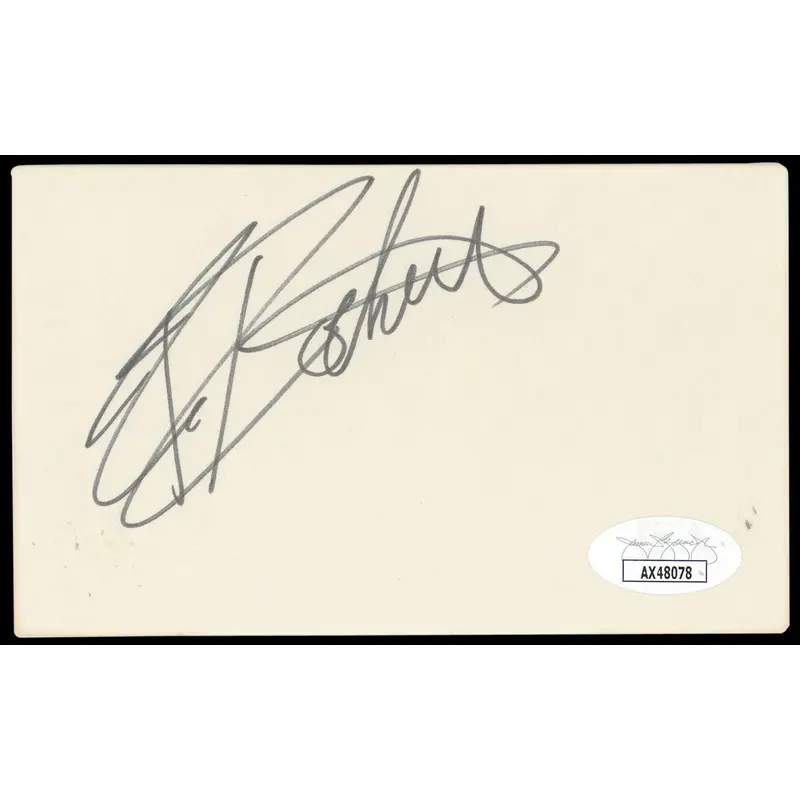 Rikki Rockett Poison Authentic Signed 3x5 Index Card Autographed JSA #AX48078