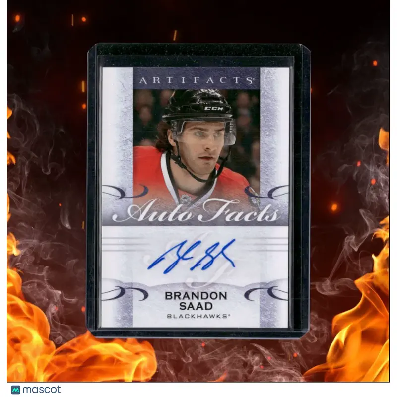 2014-15 Upper Deck Artifacts Brandon Saad Autofacts (B) Auto #A-SA