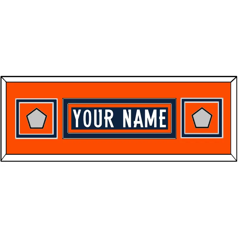 Denver Nameplate & 2 Super Bowl Jersey Patches - Home Blue (1997-2011) - Double Mat 6