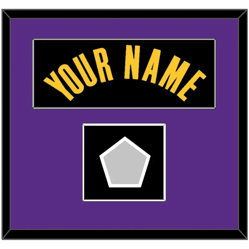 Los Angeles Name & Champions Patch - Black Earned (2020-2021) - Single Mat 2