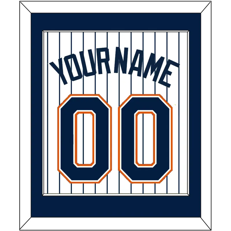 San Diego Name & Number - Home White Pinstripes (1991-2001) - Single Mat 1