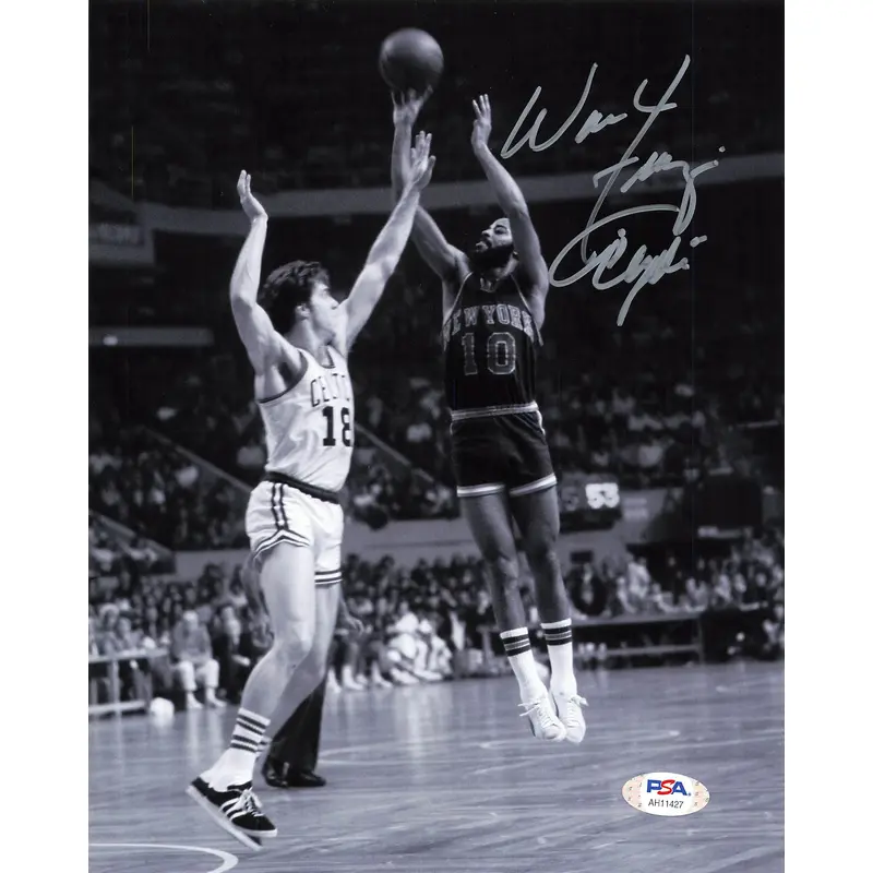 Walt Frazier signed 8x10 photo PSA/DNA New York Knicks Autographed