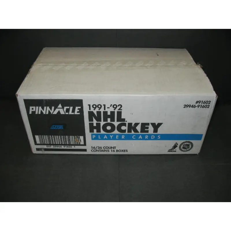 1991/92 Pinnacle Hockey Case (English) (16 Box) (91602)