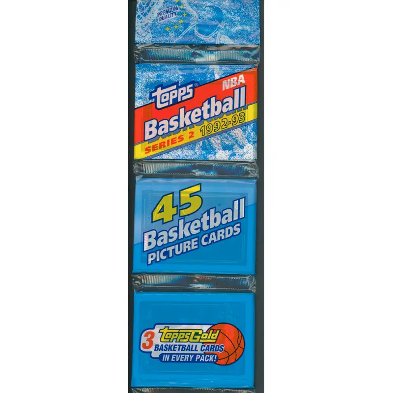 1992/93 Topps Basketball Unopened Series 2 Rack Pack