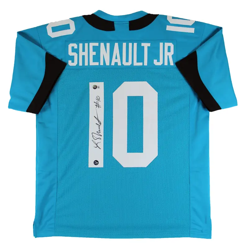 Laviska Shenault Jr. Authentic Signed Teal Pro Style Jersey BAS Witnessed