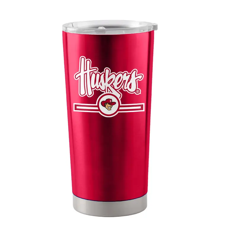 Nebraska 20oz Letterman Stainless Tumbler