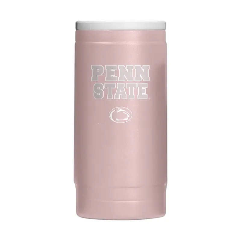 Penn State  Stencil Powder Coat Slim Can Coolie