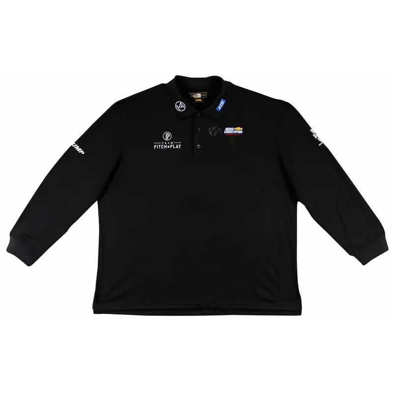 John Daly Signed Match Worn Black Long sleeved Loudmouth Polo Shirt BAS #BK84779