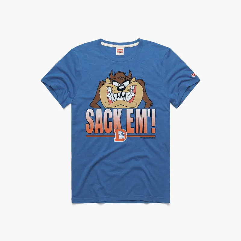 Looney Tunes Taz Sack Em' x Denver Broncos