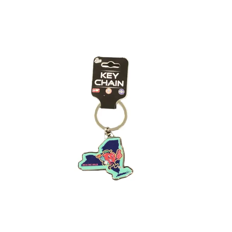 *NEW* Hudson Valley Big Apples NY State Teal Keychain