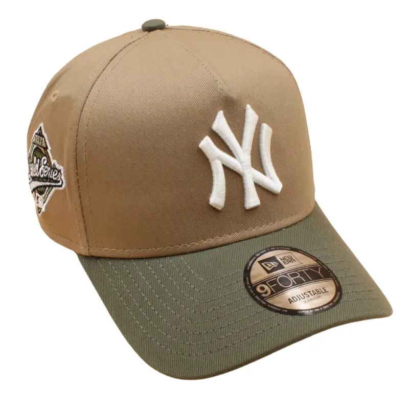 New Era - 9FORTY A-Frame Cap - New York Yankees - WS 1996 - Light Brown/Olive