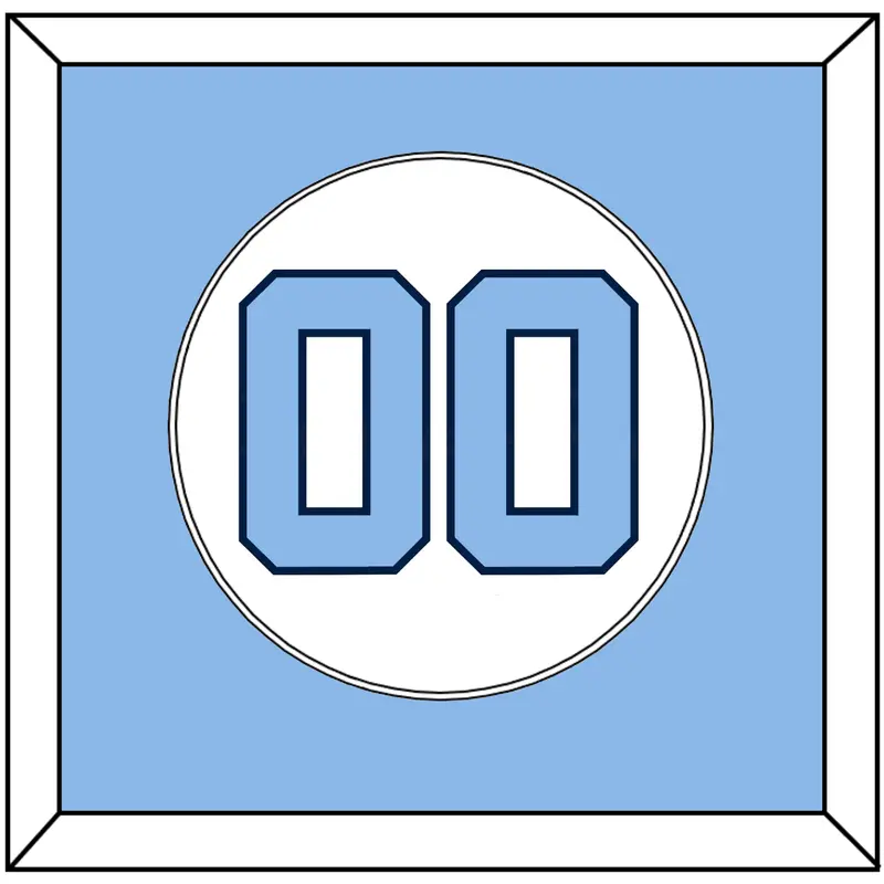 North Carolina Baseball Number - Home White (2014) - Single Mat 1