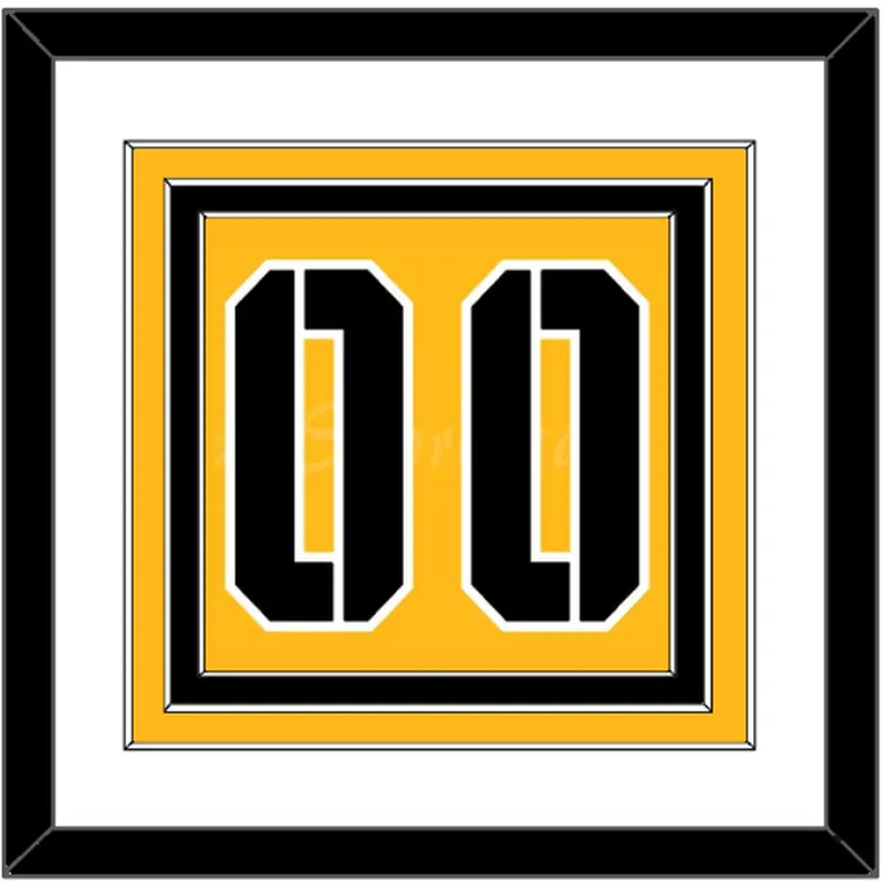 Pittsburgh Number (Back) - 2017 Stadium Series Gold - Double Mat 1