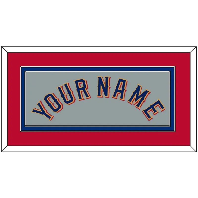 Texas Name - Road Gray - Double Mat 4