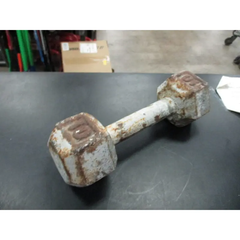 Used 10 LB Cast Iron Dumbbell
